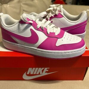 Nike Vibrant Pink and White Athletic Shoes